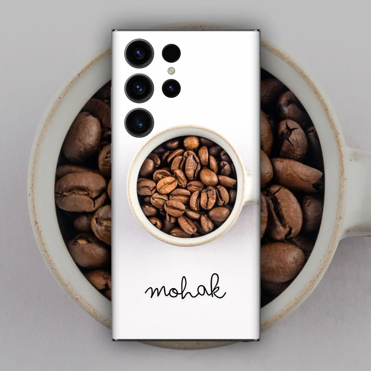 Coffee Custom Name Mobile Skin