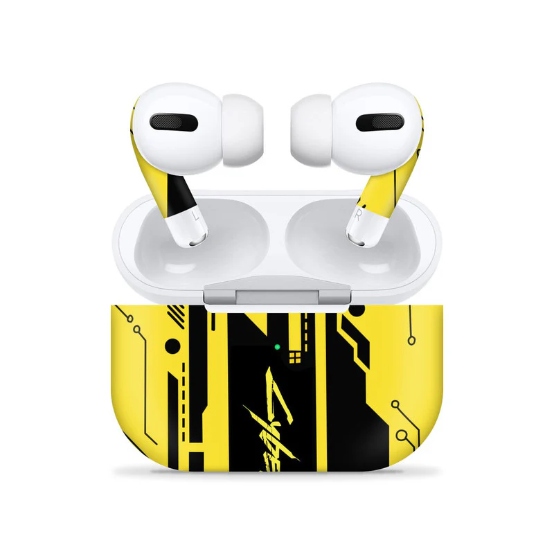 Airpods Pro Cyber Yellow Skin