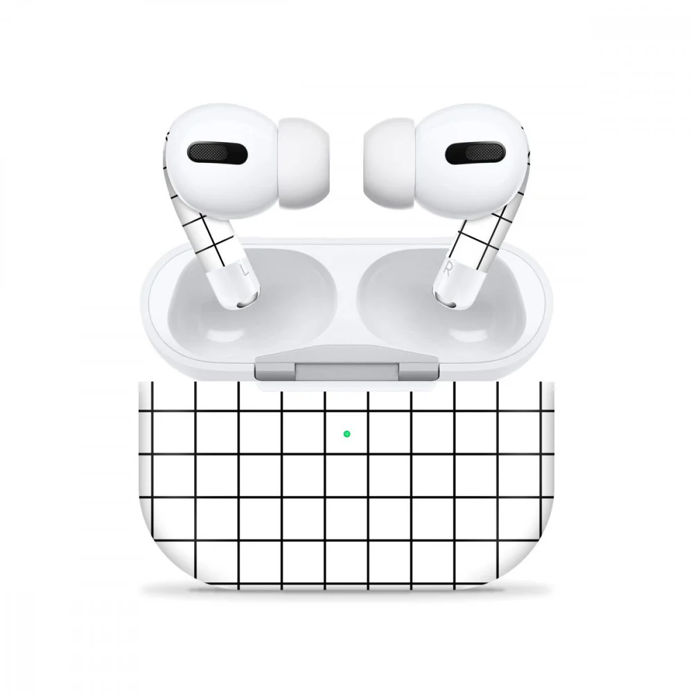 Airpods Pro Squares White Skin