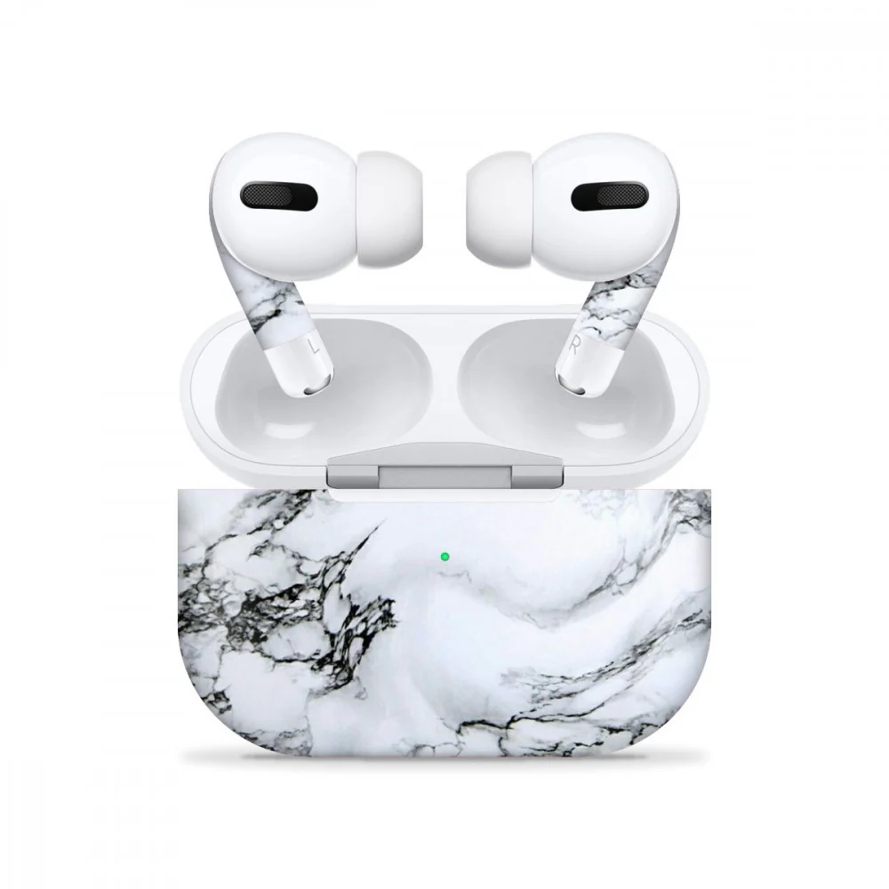Airpods Pro White Marble Skin
