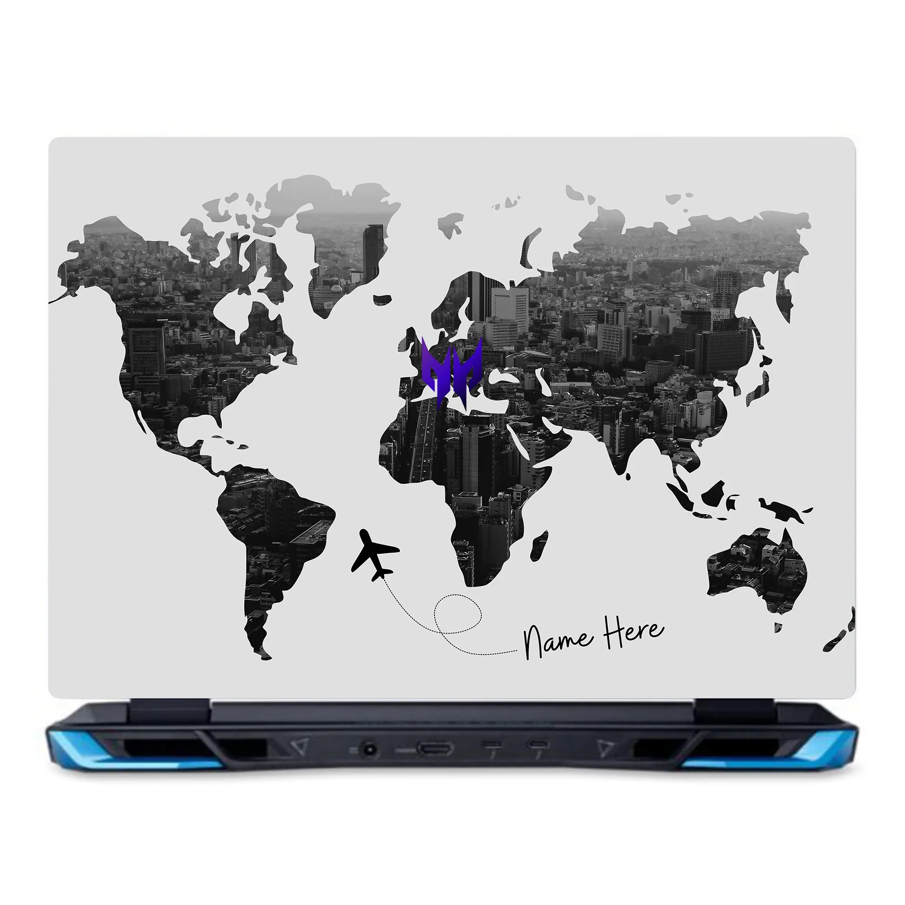 All Over the World Custom Name Acer Predator Helios Neo 16 N22Q22 Laptop Skin