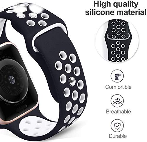 Apple Watch Sports Strap Black - 42/44/45/49 MM - Image 3