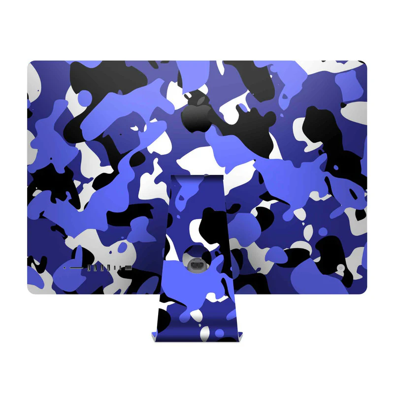 Army Blue Skin For Apple iMac - Image 2