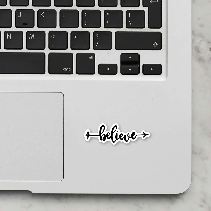 Believe Laptop Sticker - Image 2