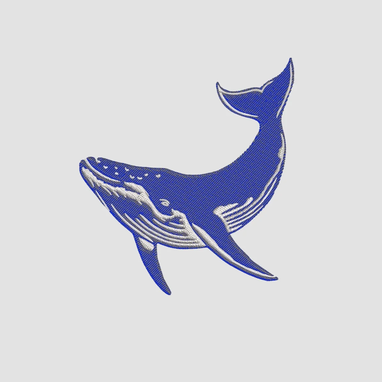 Whale Embroidered White Oversize T-Shirt - Image 2