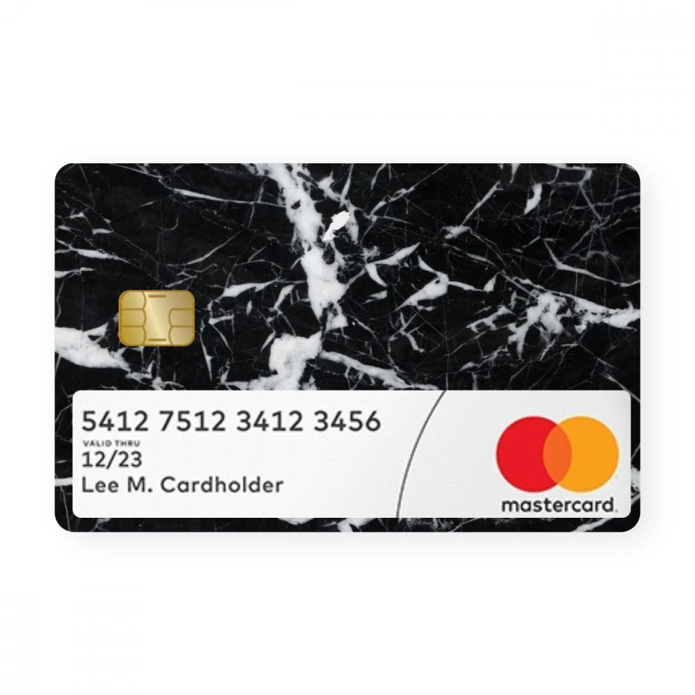 Black Marble With Window Card - WrapCart X Jumbo