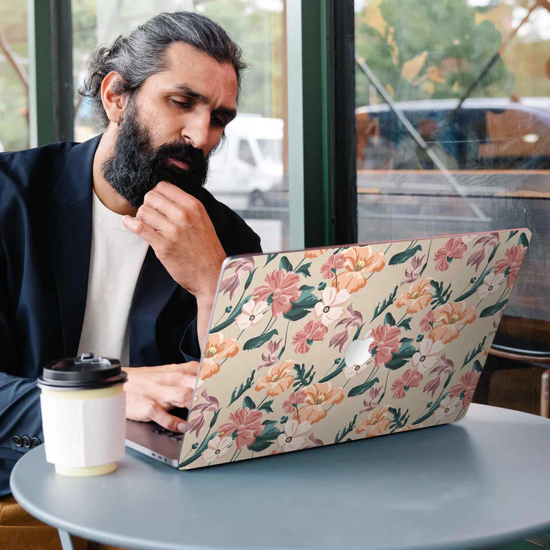 Macbook Blooming Flower 1 Laptop Skin - Image 3