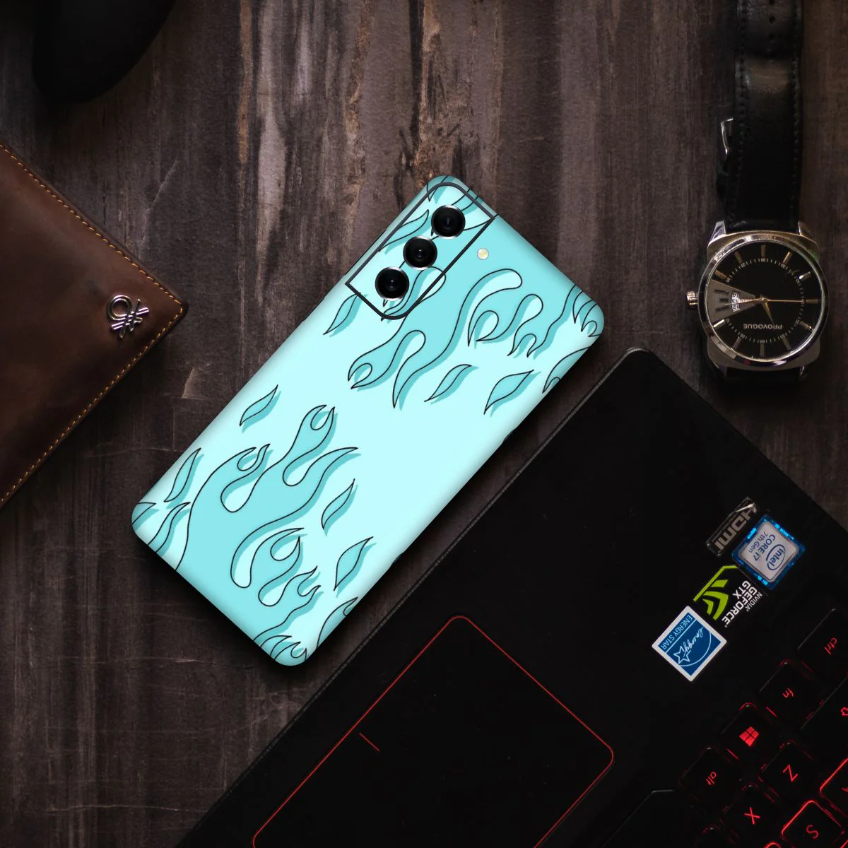 Light Blue Flames