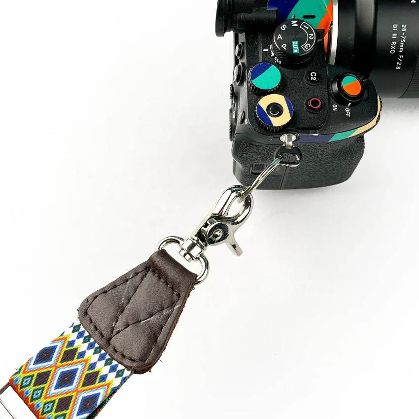 Camera Shoulder Adjustable Strap - Triangles - Image 4