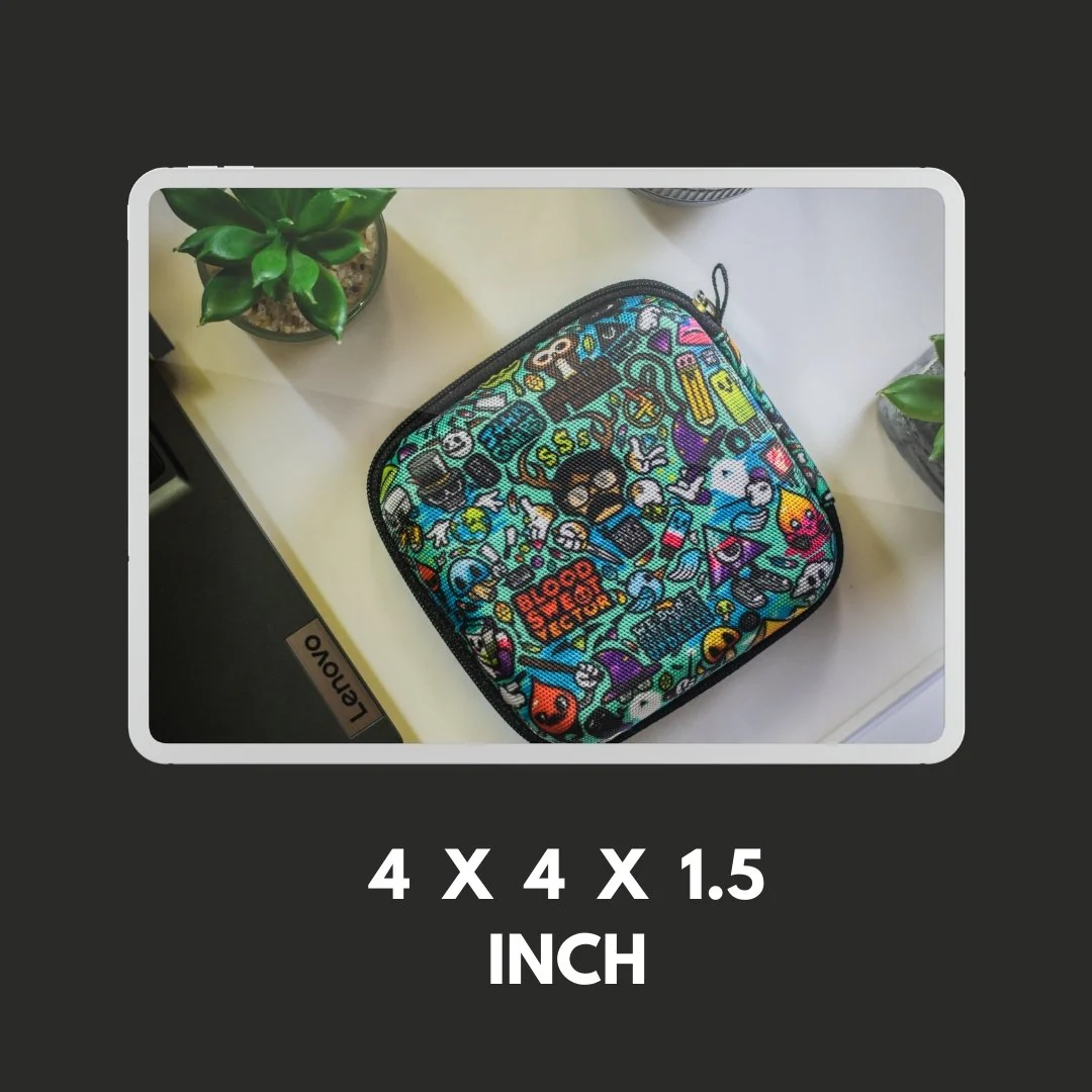Abstract Multi Purpose Tech Organizer for Charger/Earphone/Pen Drives/Cables - Box Shape - Image 5