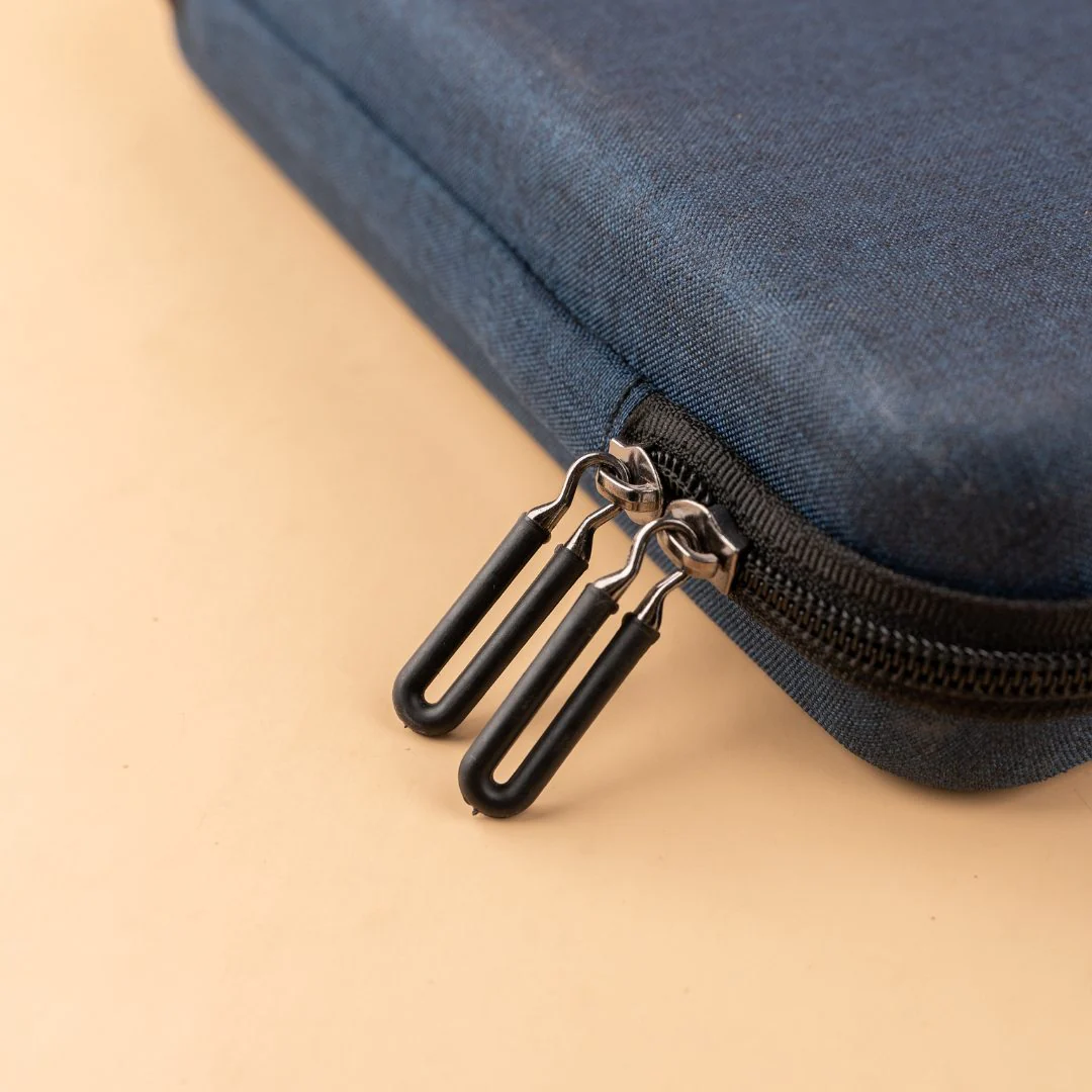 Denim Organizer Large Case for Electronics Accessories - Charger/Hard Drive/USB Cables/Power Bank/Earphones & More - Image 4