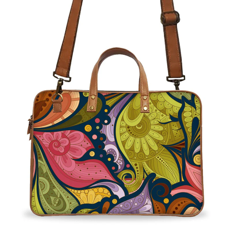 Floral Art 4 Deluxe Laptop Bag