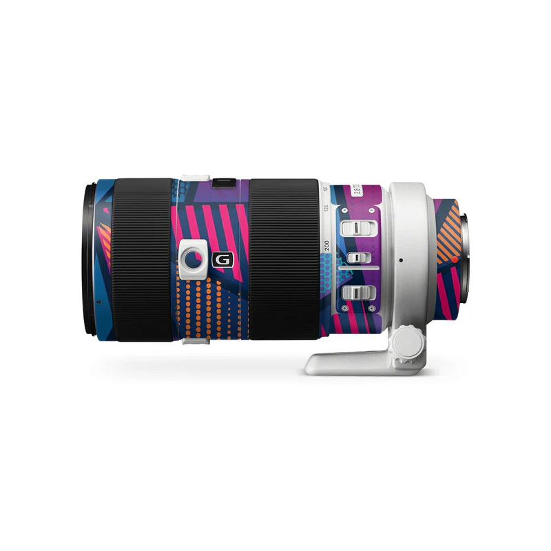 Blue Triangle Pattern Lens Skins