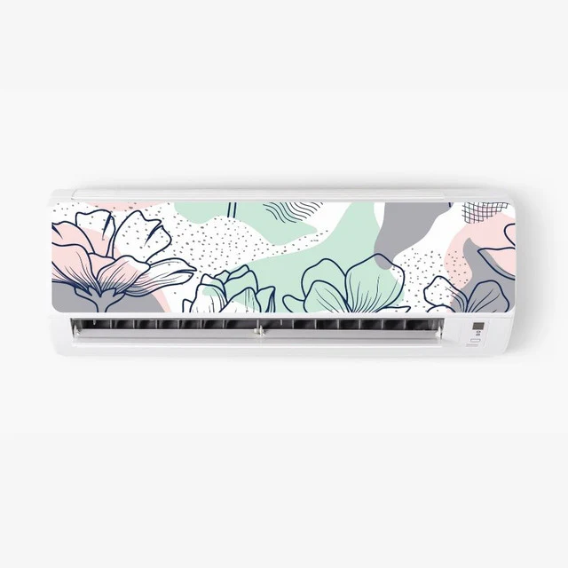 Floral AC Sticker - Split AC Decal | Air Conditioner Skin Sticker