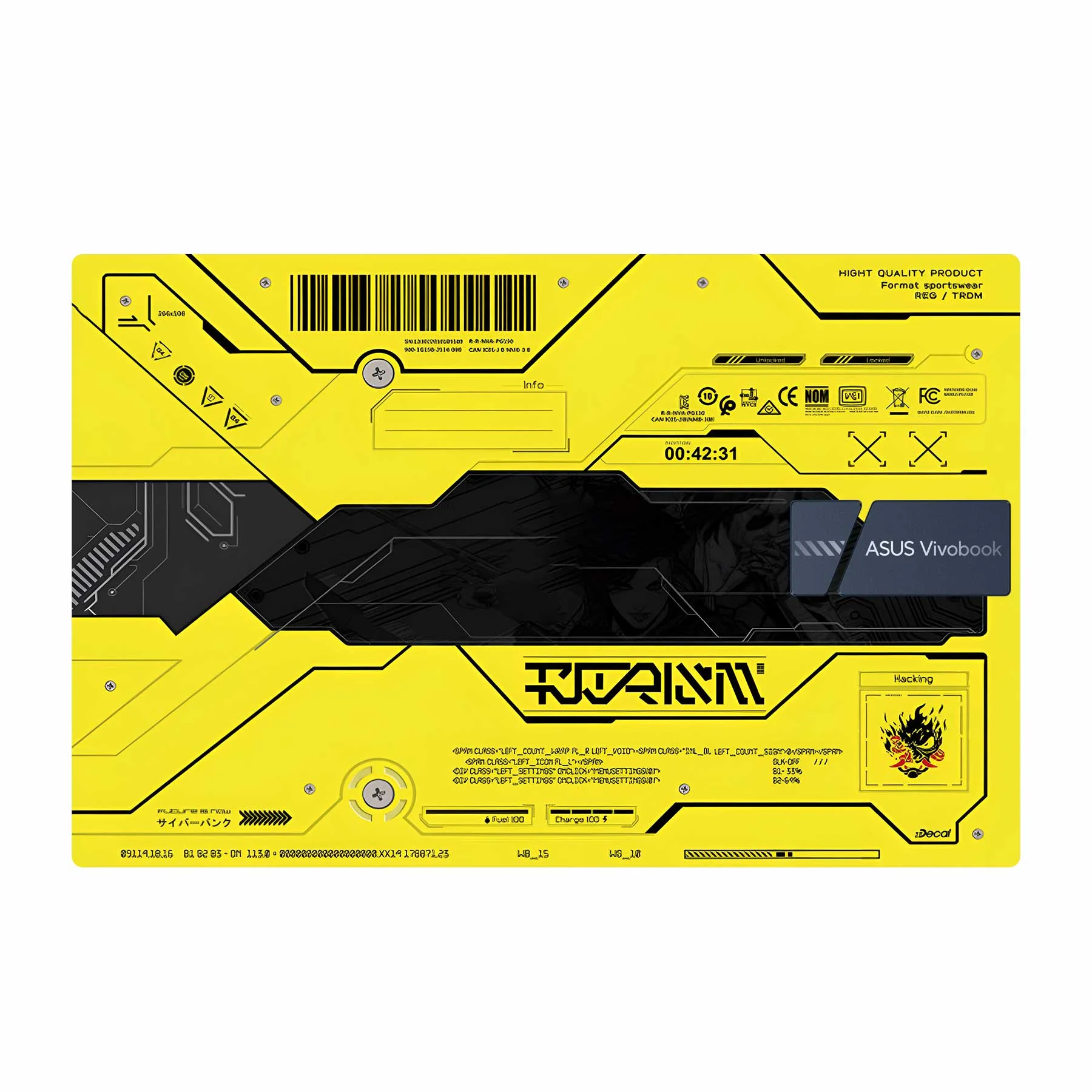 Futuristic Cyber Hood Asus Vivobook 15 X1502ZA Laptop Skin
