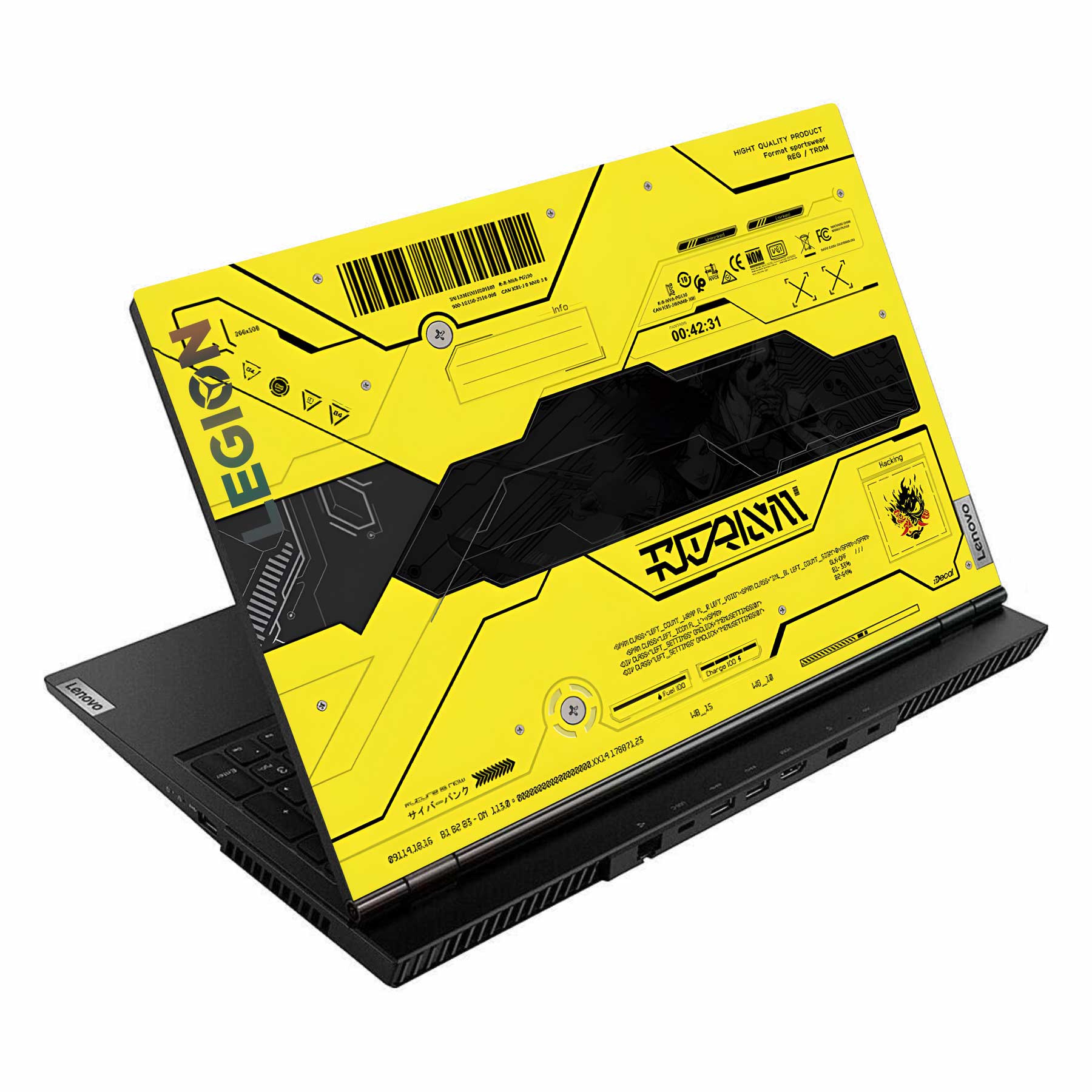 Futuristic Cyber Hood Lenovo 15IRH8 15APH8 Laptop Skin
