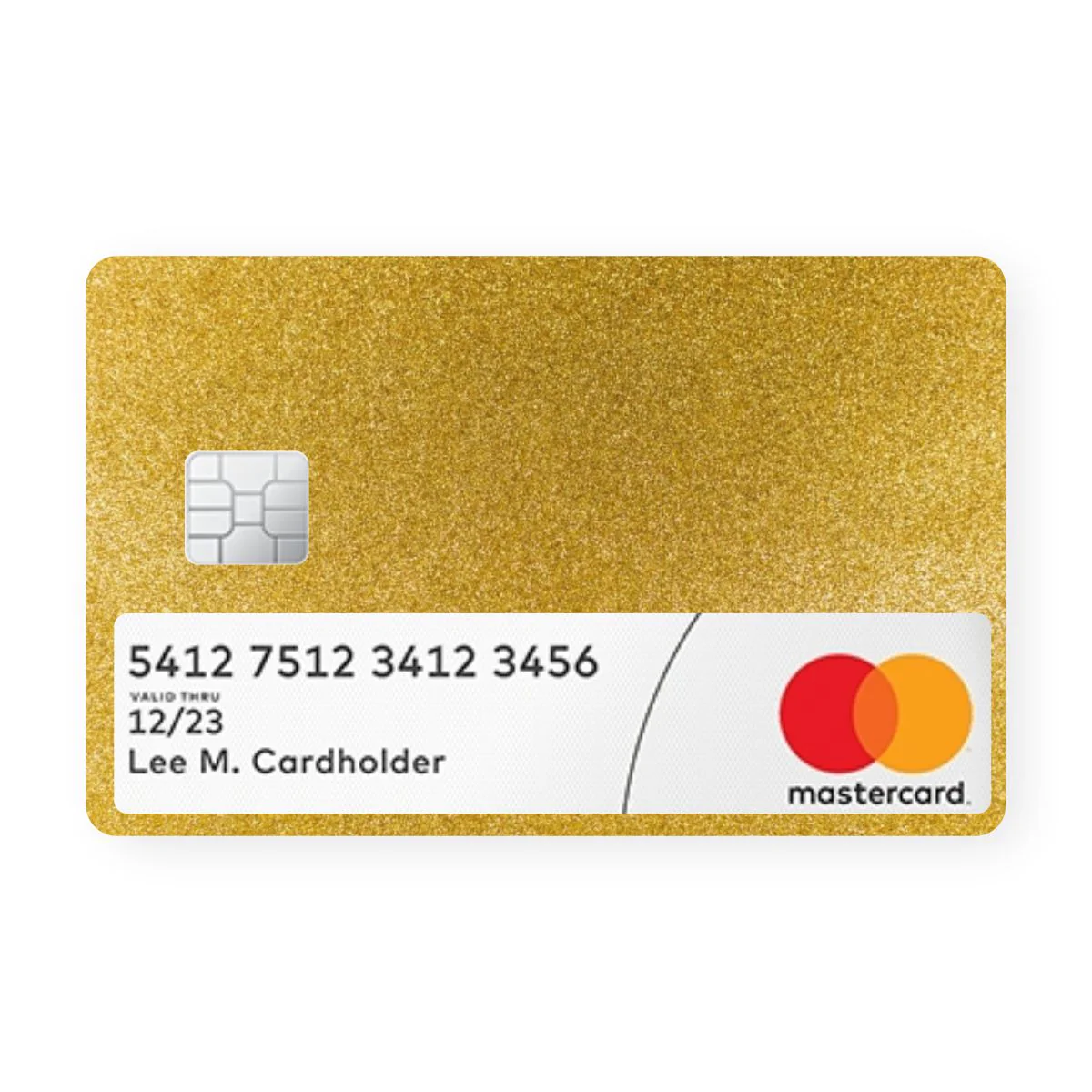Gold Glitter Card With Window - Image 2