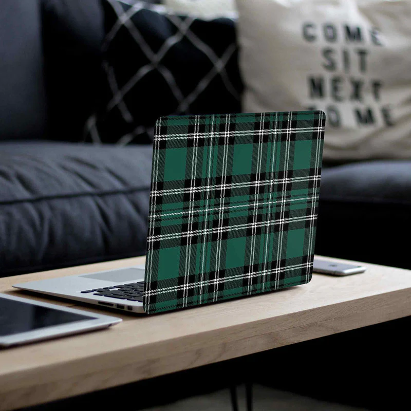Green Squares Laptop Skins - Image 3
