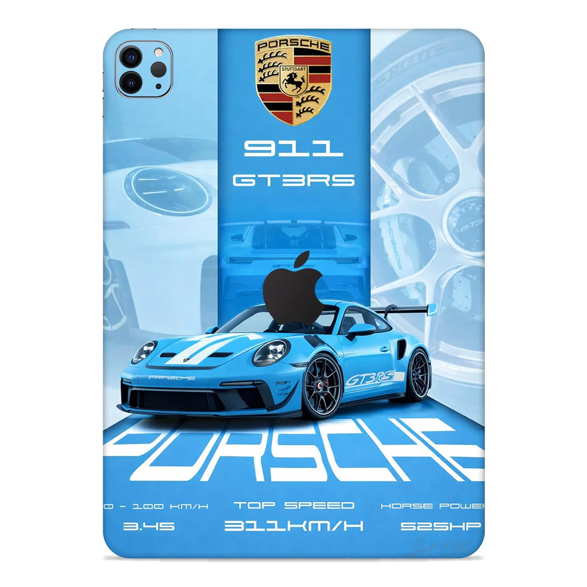 GT3 RS Blue iPad Skin