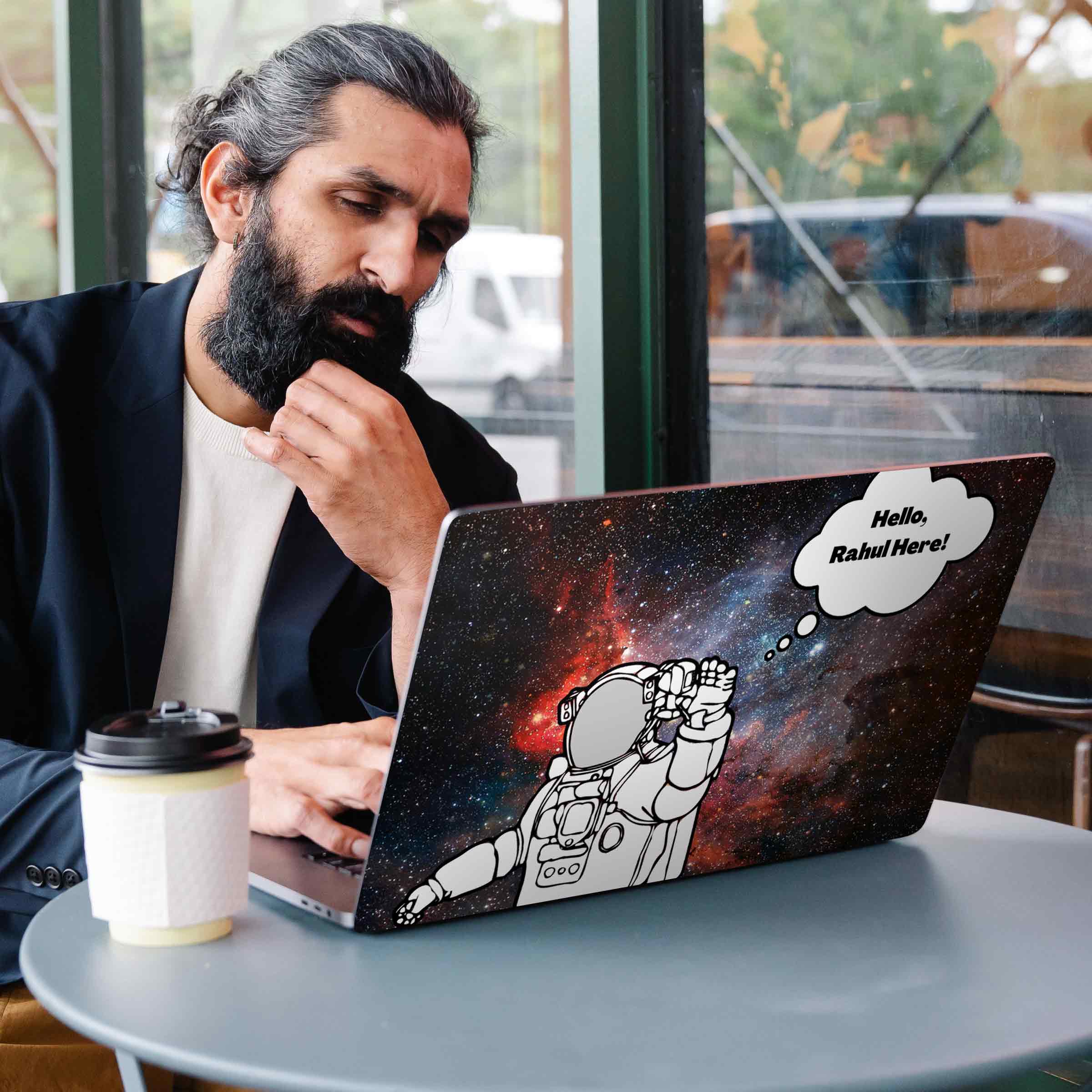 Hey from Astronaut Laptop Skins - Custom Name - Image 3