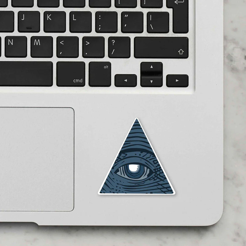 Illuminati Serious Laptop Sticker - Image 2