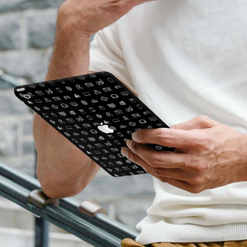 IPad Skin Tech Icons Black - Image 2