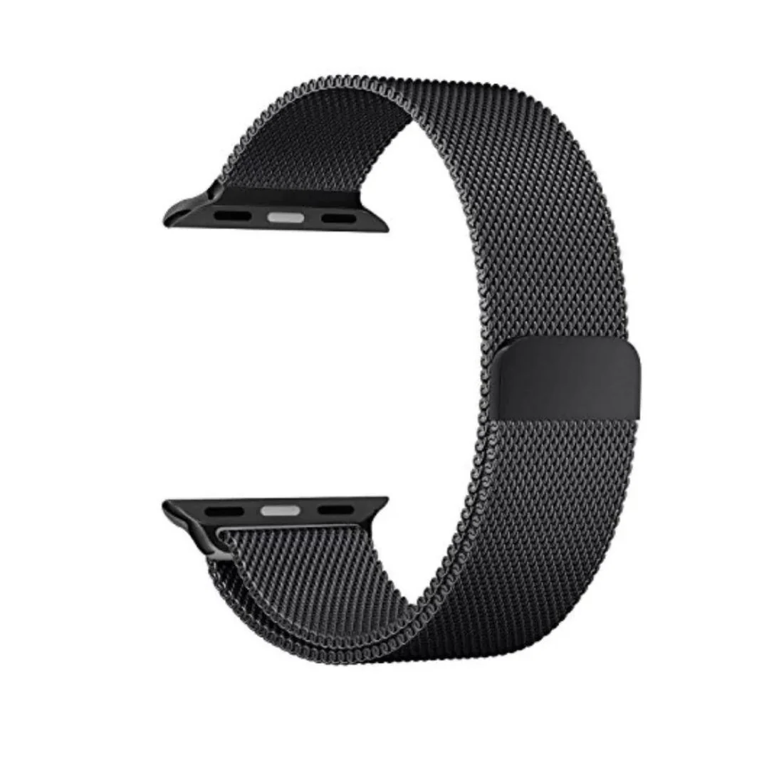 Apple Watch Melanese Mesh Strap Black - 42/44/45/49 MM - Image 2