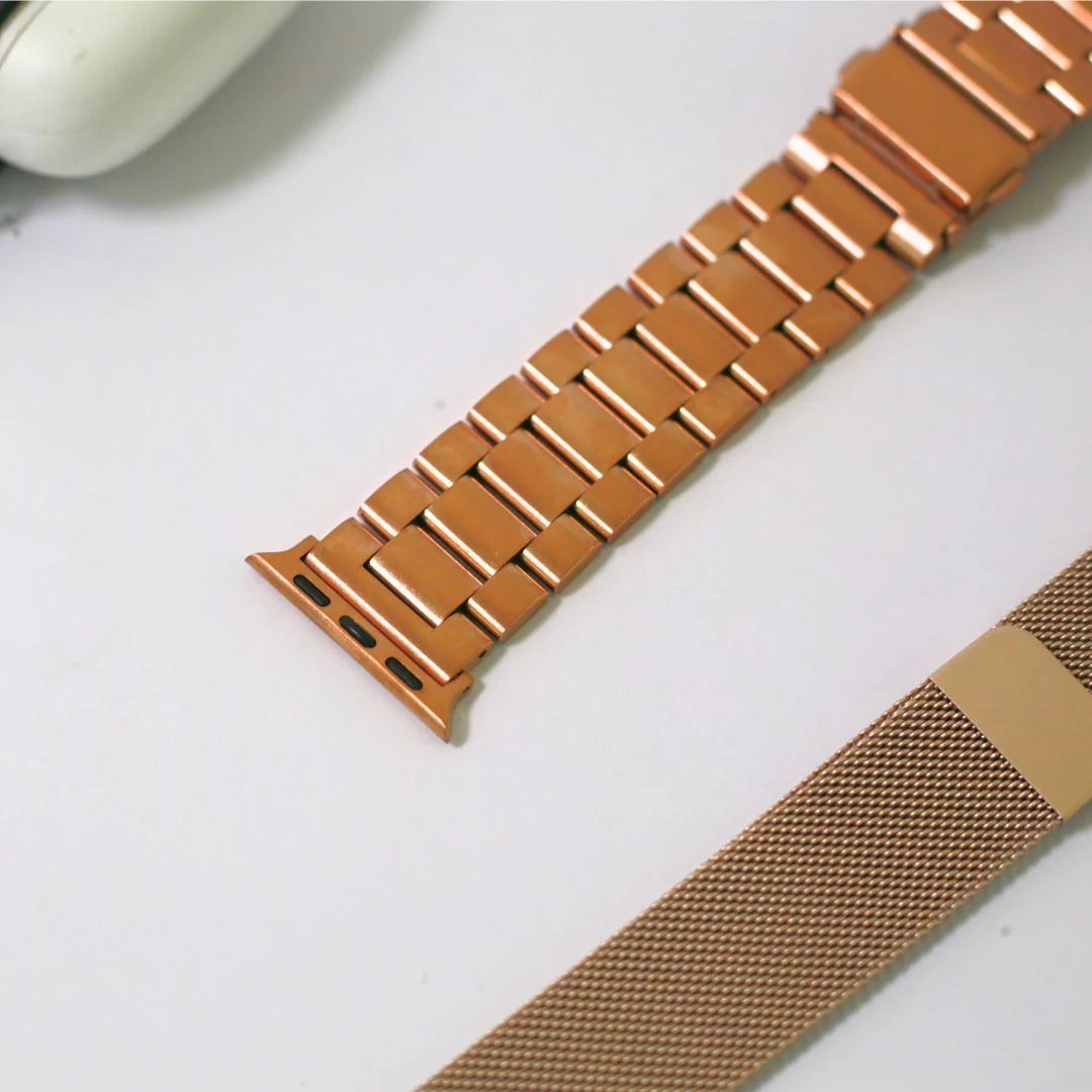 Apple Watch Stainless Steel Golden Strap - 38/40/41 MM