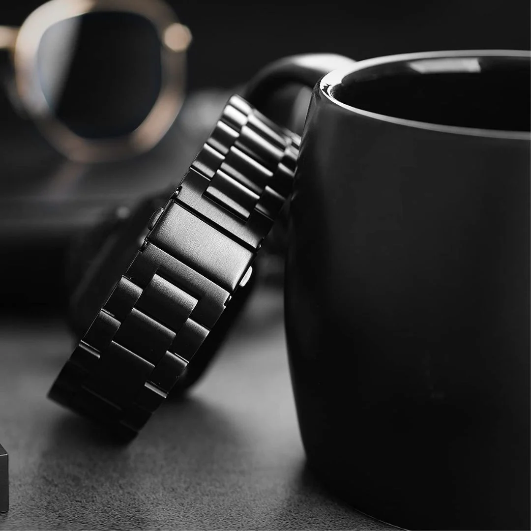 Apple Watch Stainless Steel Strap Black - 42/44/45/49 MM - Image 3
