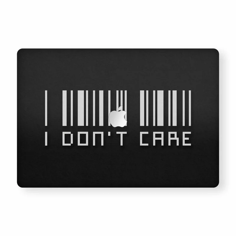 Macbook I Don't Care Laptop Skins - Image 2