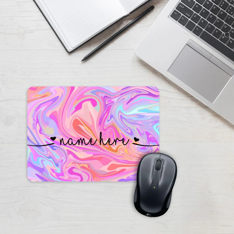 Liquid Swirl Mouse Pad - Custom Name - Image 2