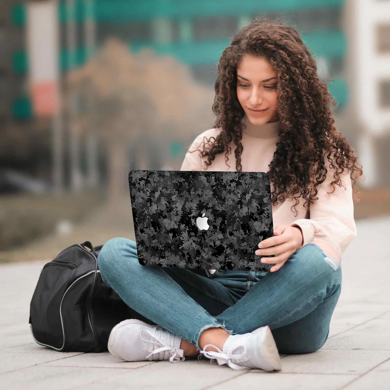 Macbook Black Pop Laptop Skins - Image 5