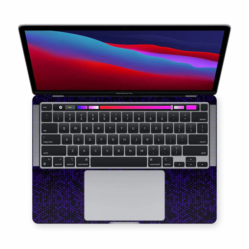 MacBook Matrix Design - Blue 2 Laptop Skins - Image 2