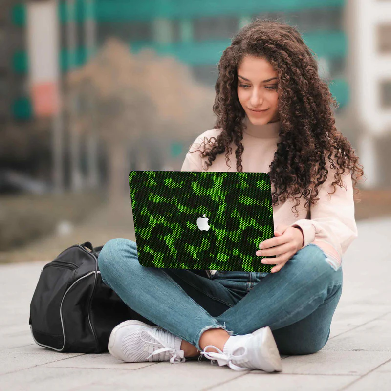 MacBook Matrix Design - Green 1 Laptop Skins - Image 5