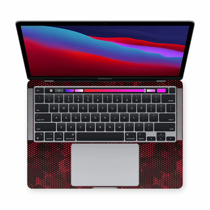 MacBook Matrix Design - Red 3 Laptop Skins - Image 2