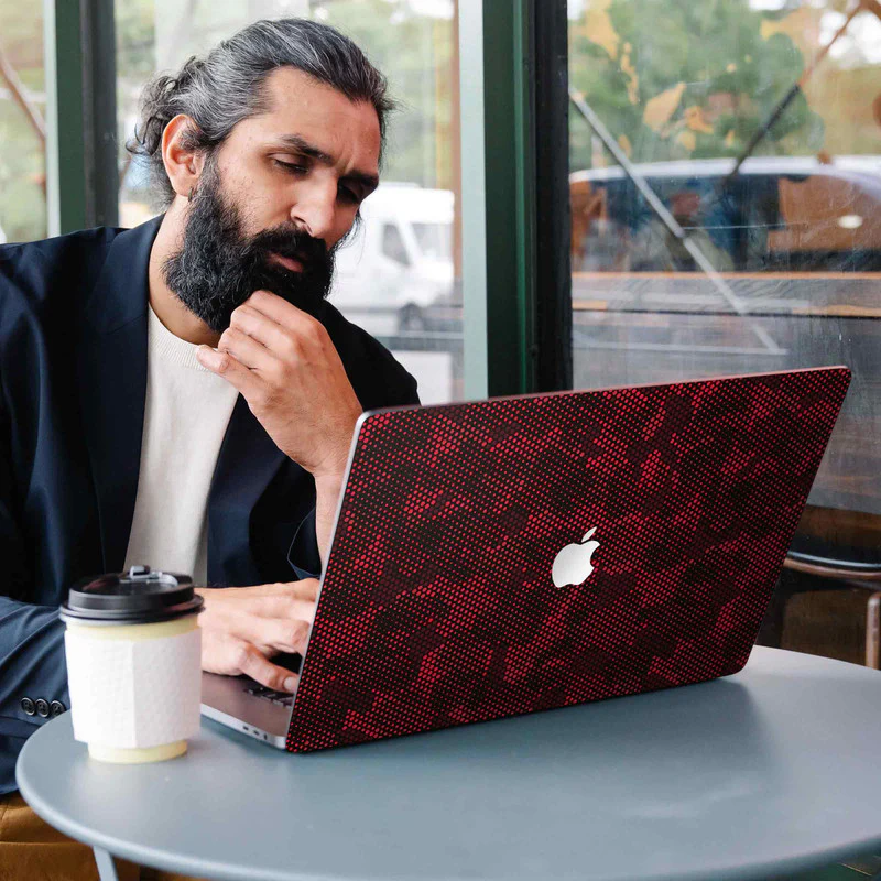 MacBook Matrix Design - Red 3 Laptop Skins - Image 3