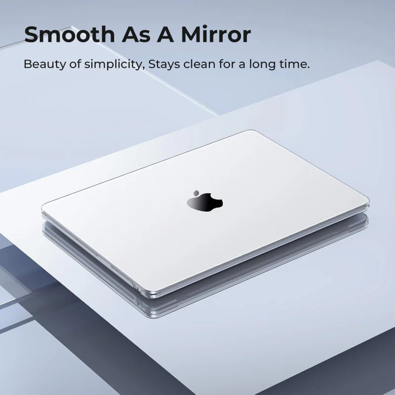 MacBook Protective Hard-shell Transparent Crystal Clear - Anti Yellow Laptop Case Cover - Image 2