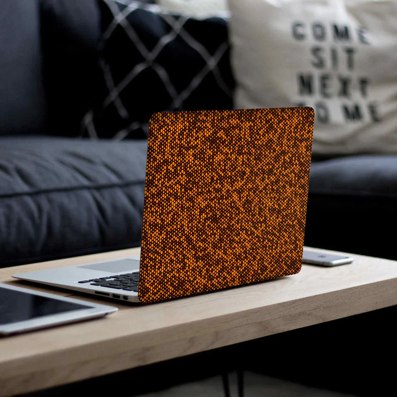 Matrix Design - Orange 2 Laptop Skins - Image 4