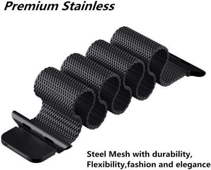Melanese Mesh Black Watch Strap - 20/22 MM - Image 3