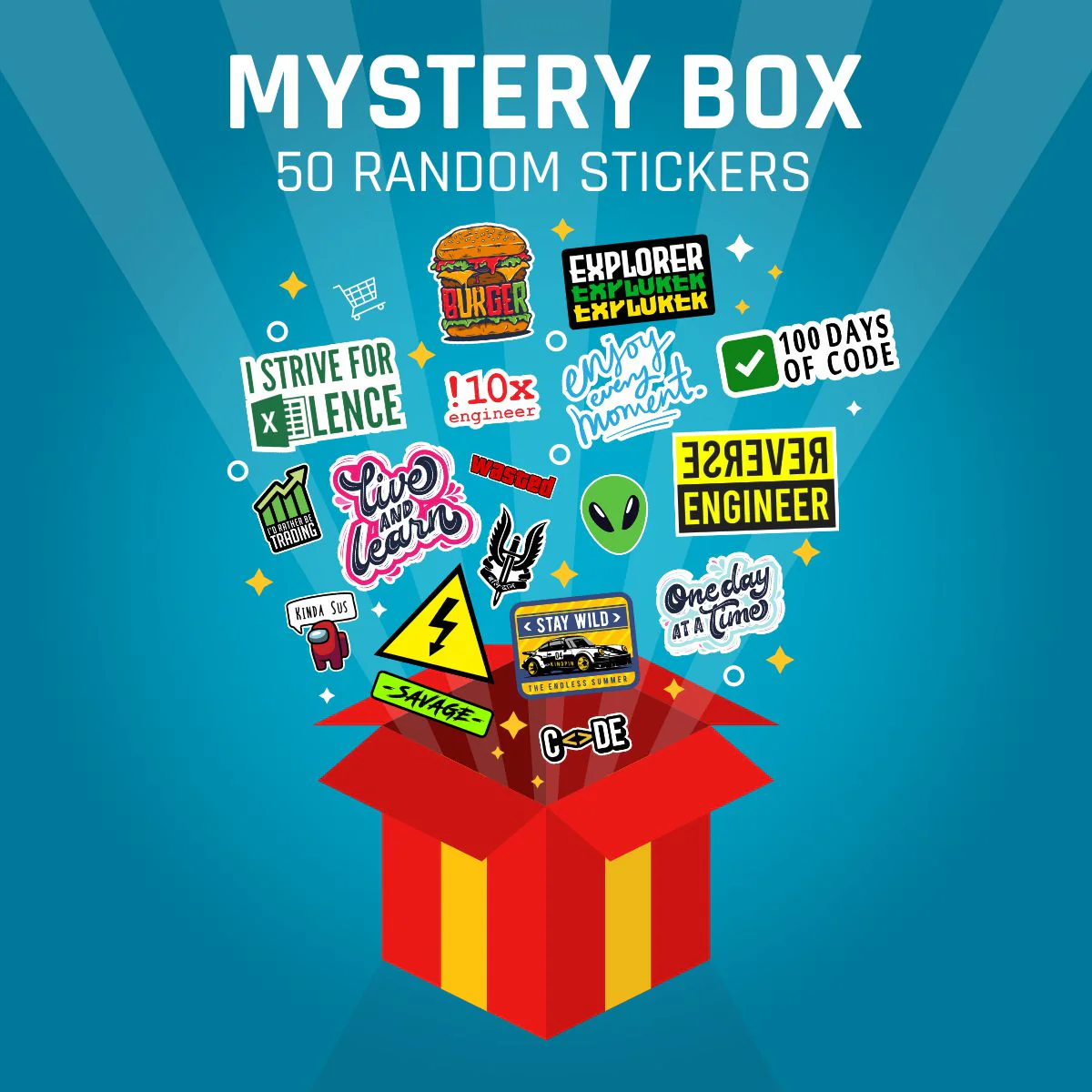 Mystery Box - 50 Stickers