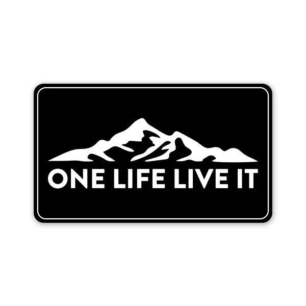 One life live it Car Sticker