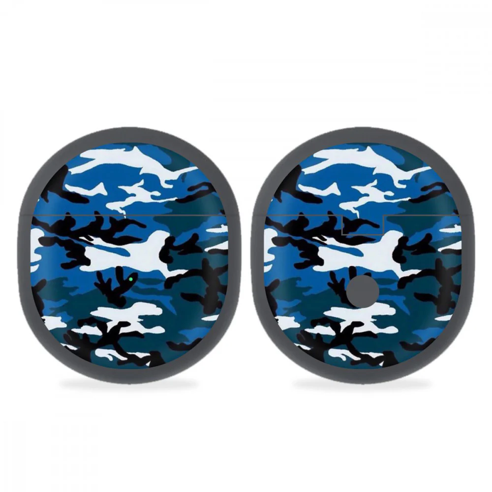 Oneplus Buds Blue Camo Skins