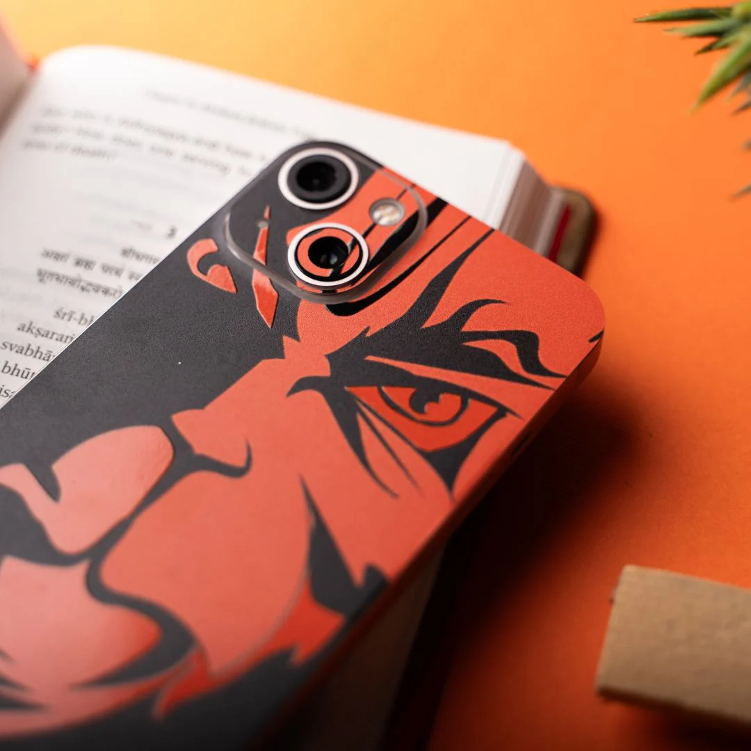 Orange Hanuman God Mobile Skin - Image 5