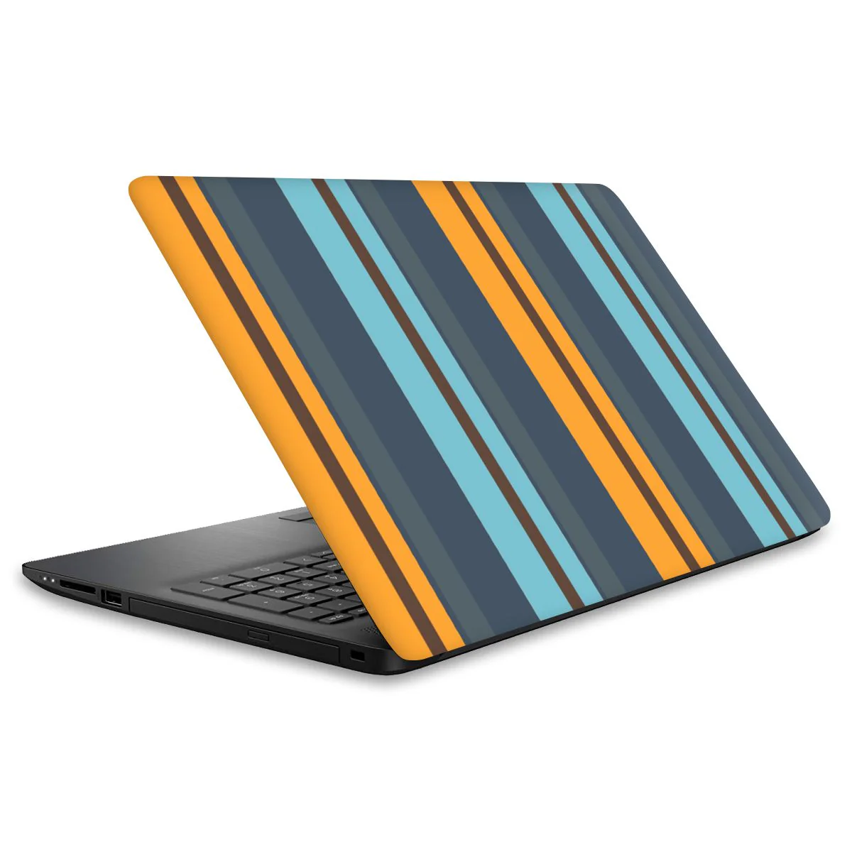 Orange Stripes Laptop Skins