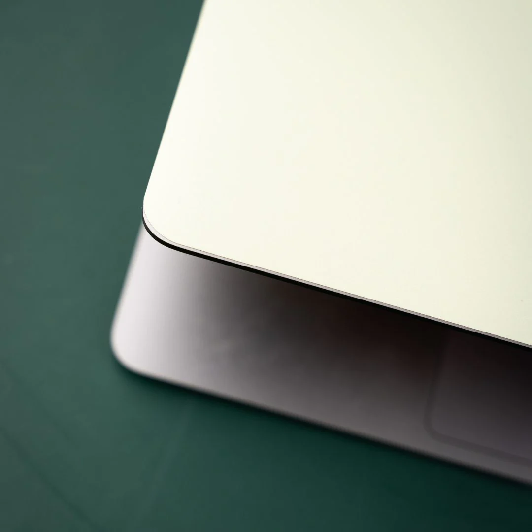 MacBook Pastel Pale Leaf Laptop Skins - Image 2