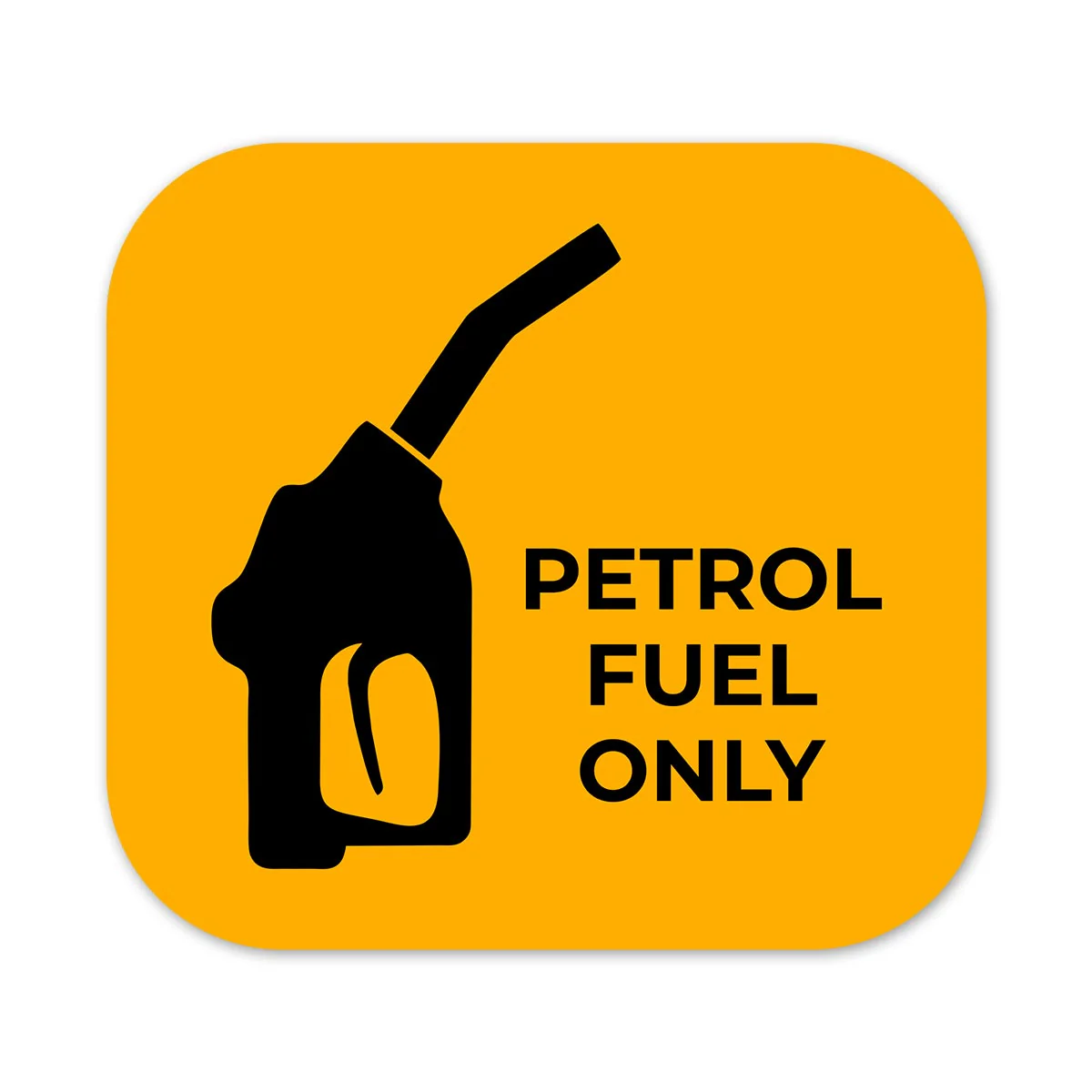 Petrol #8 Square Car Fuel Tank Decal - Image 2