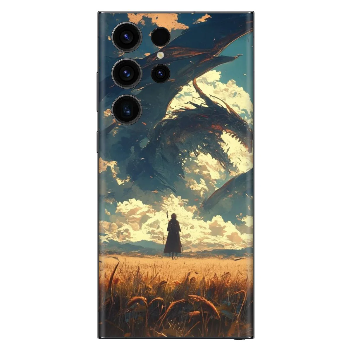 Man With Dragon Mobile Skin