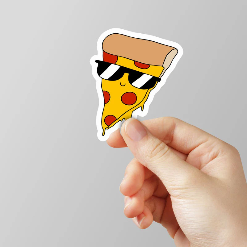 Pizza Laptop Sticker