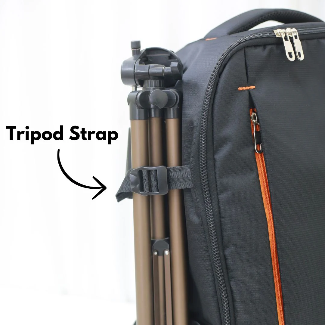 Deluxe Camera Backpack - Large Capacity Bag with Tripod Holder and Laptop Compartment - Image 2