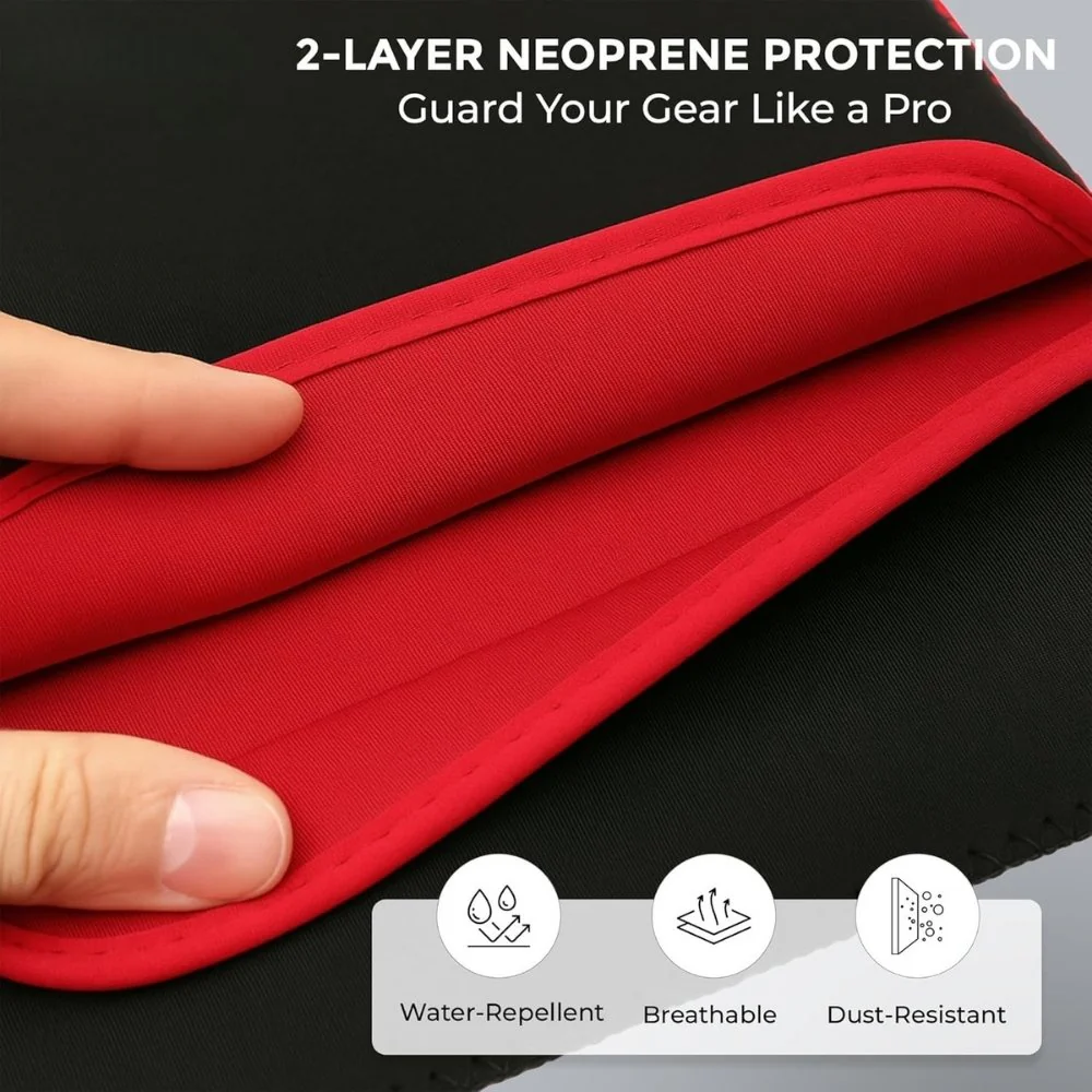 Reversible Neoprene Laptop Sleeve - Dual Color Laptop Cover, Zipperless, Waterproof, Slim Fit - Image 3